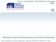 Tablet Screenshot of naasschoolofmotoring.ie